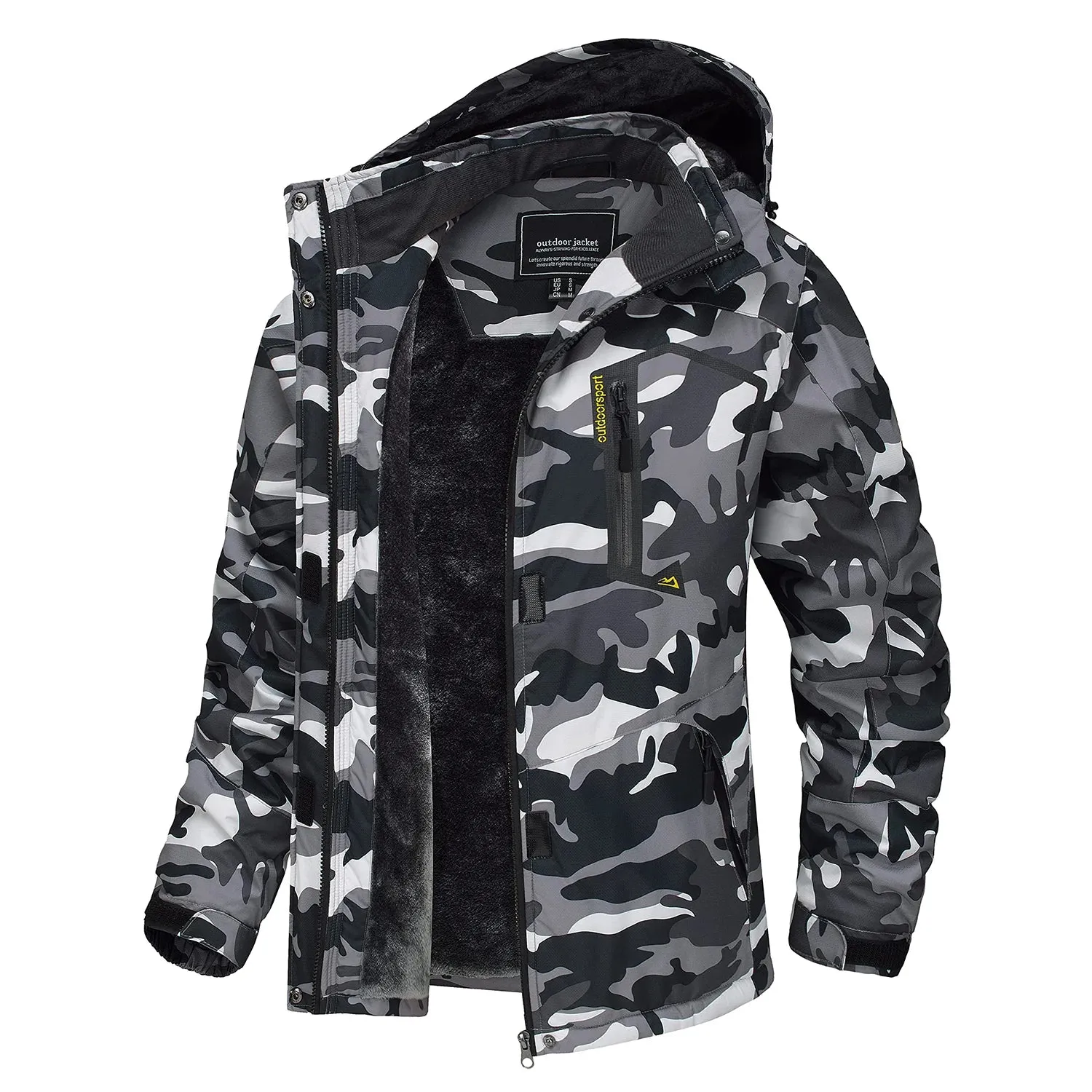 MONTANA | Thick Hooded Camo Ski Jacket