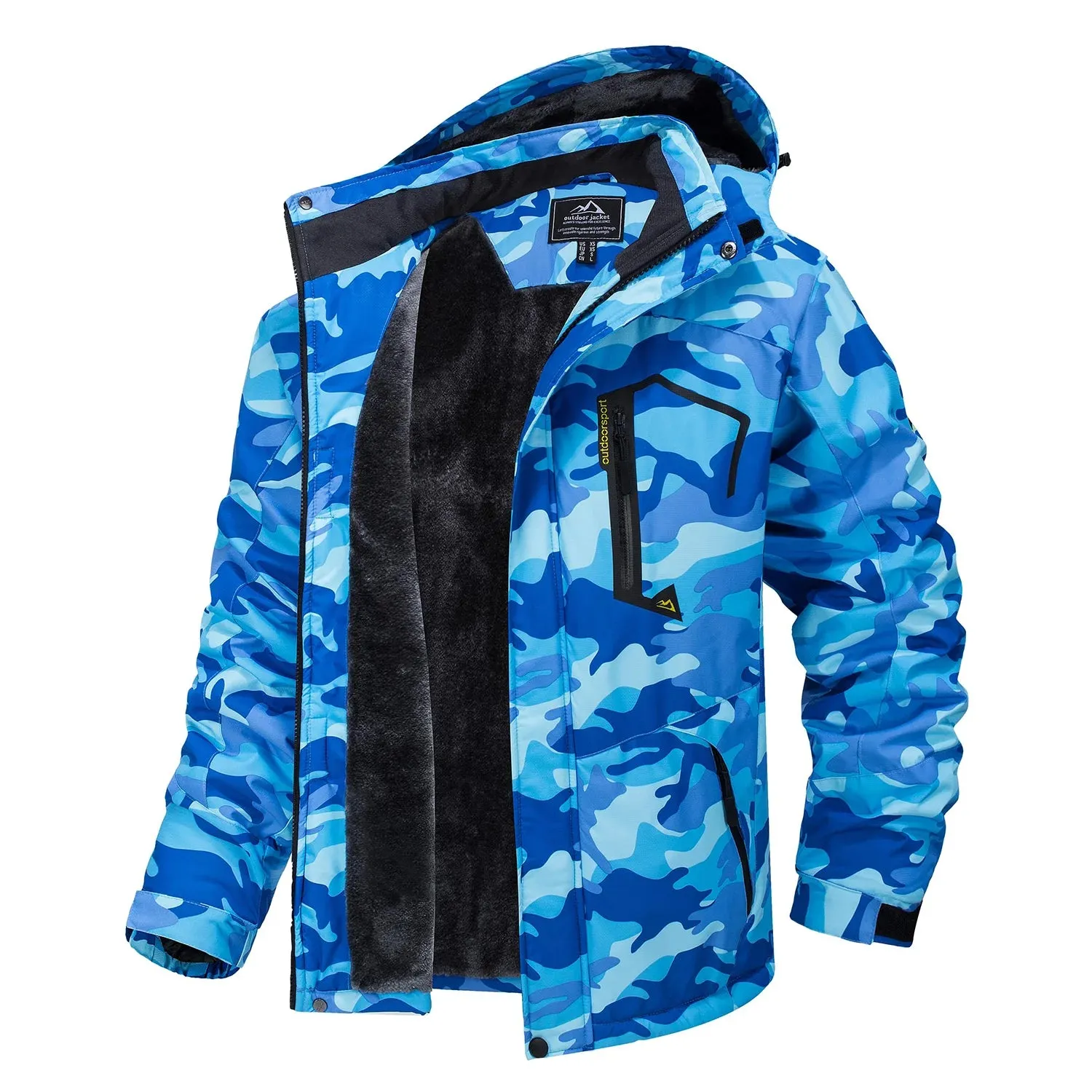 MONTANA | Thick Hooded Camo Ski Jacket