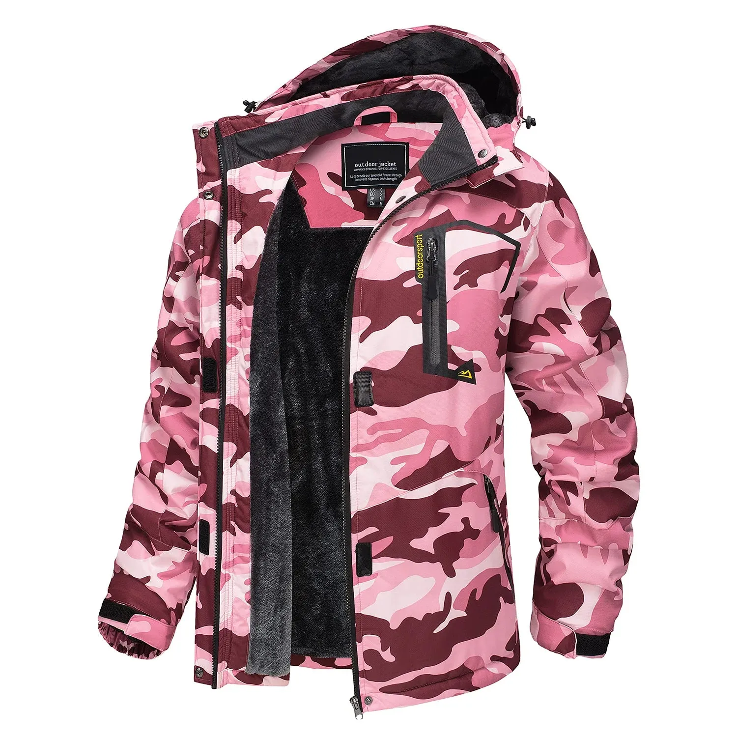 MONTANA | Thick Hooded Camo Ski Jacket