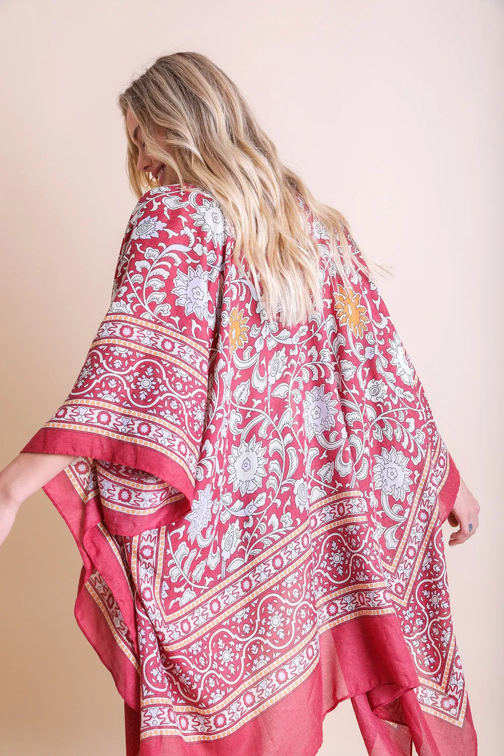 Moroccan Inspired Tapestry Kimono