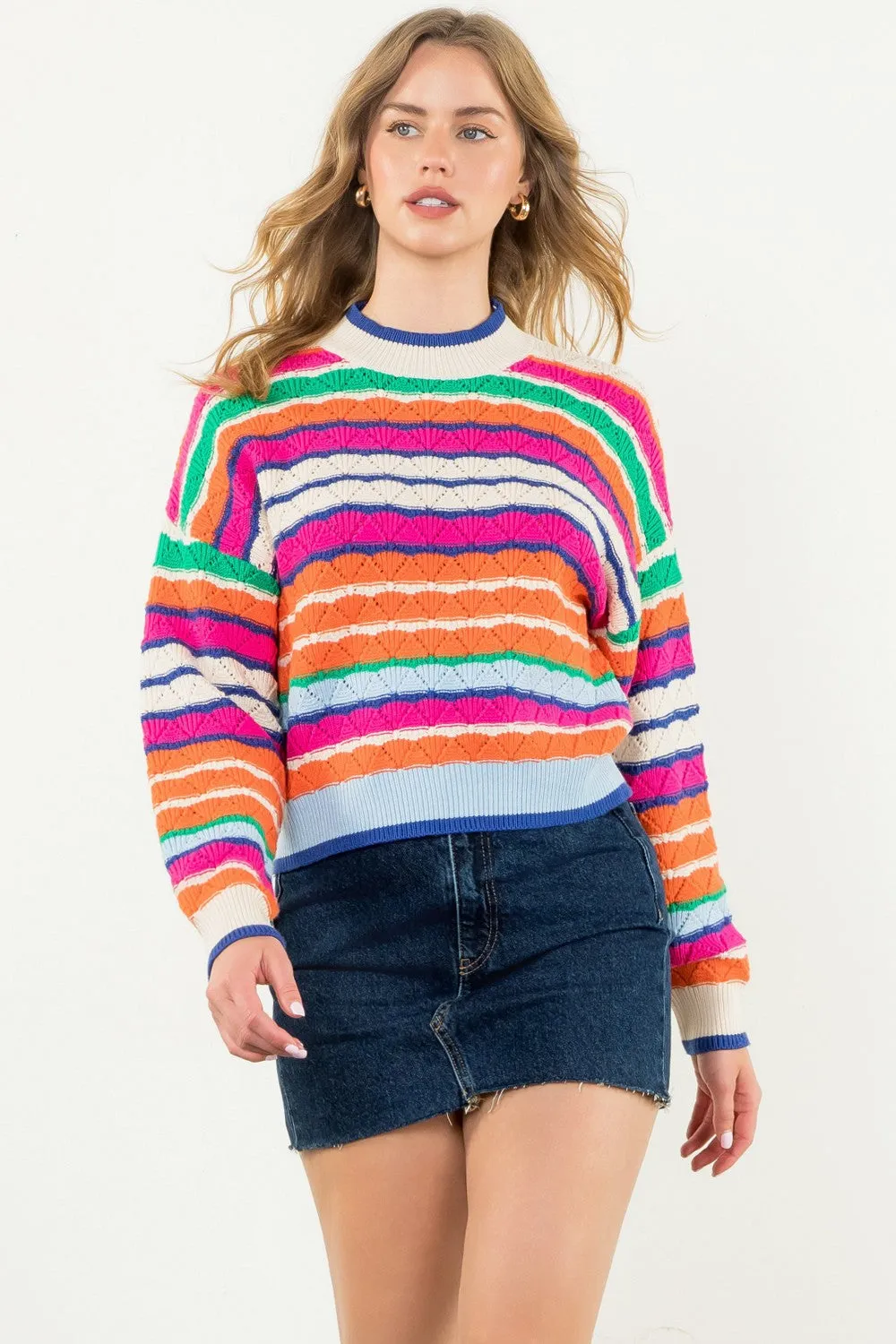 MULTI COLOR KNIT SWEATER