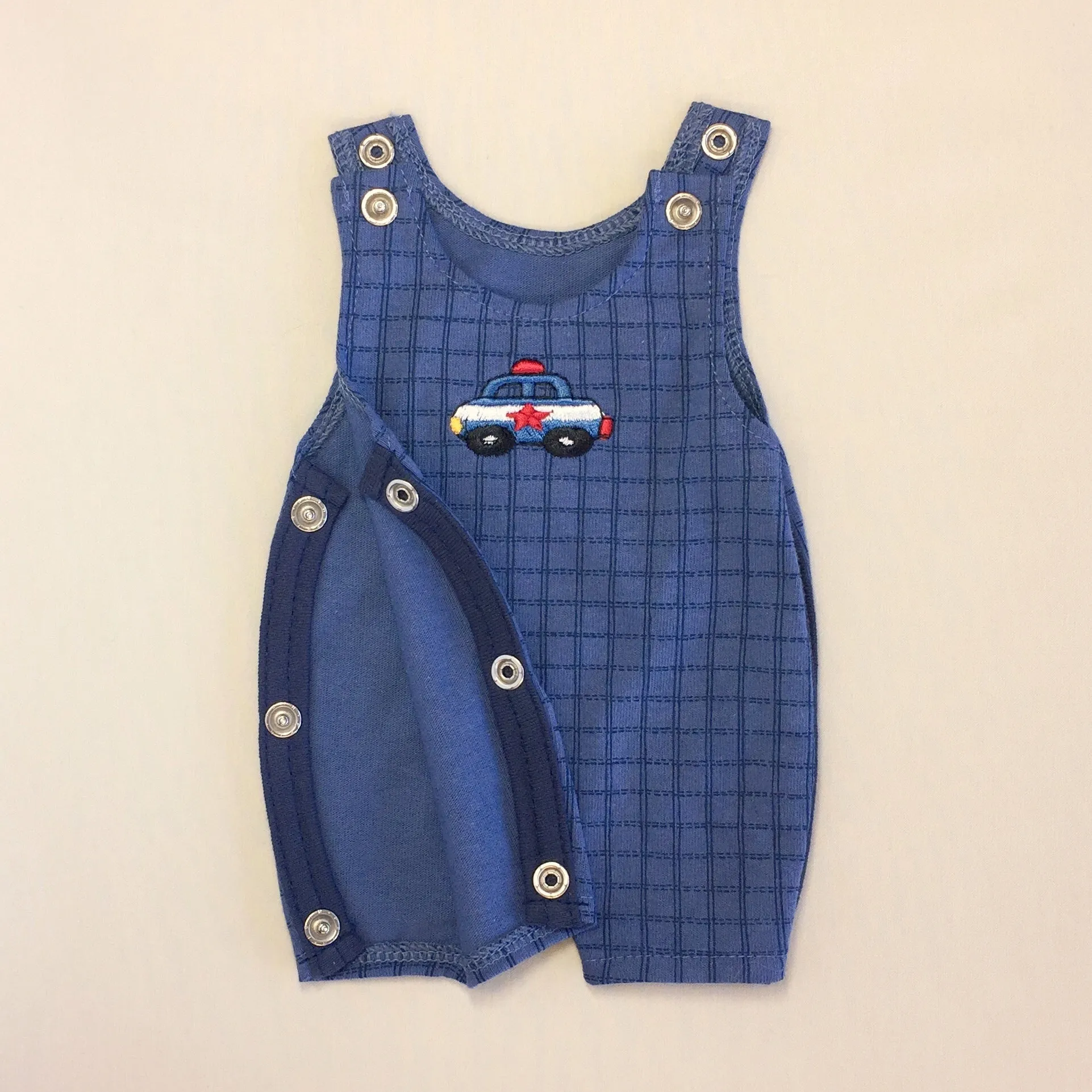 NICU Friendly Overalls Police Car Red