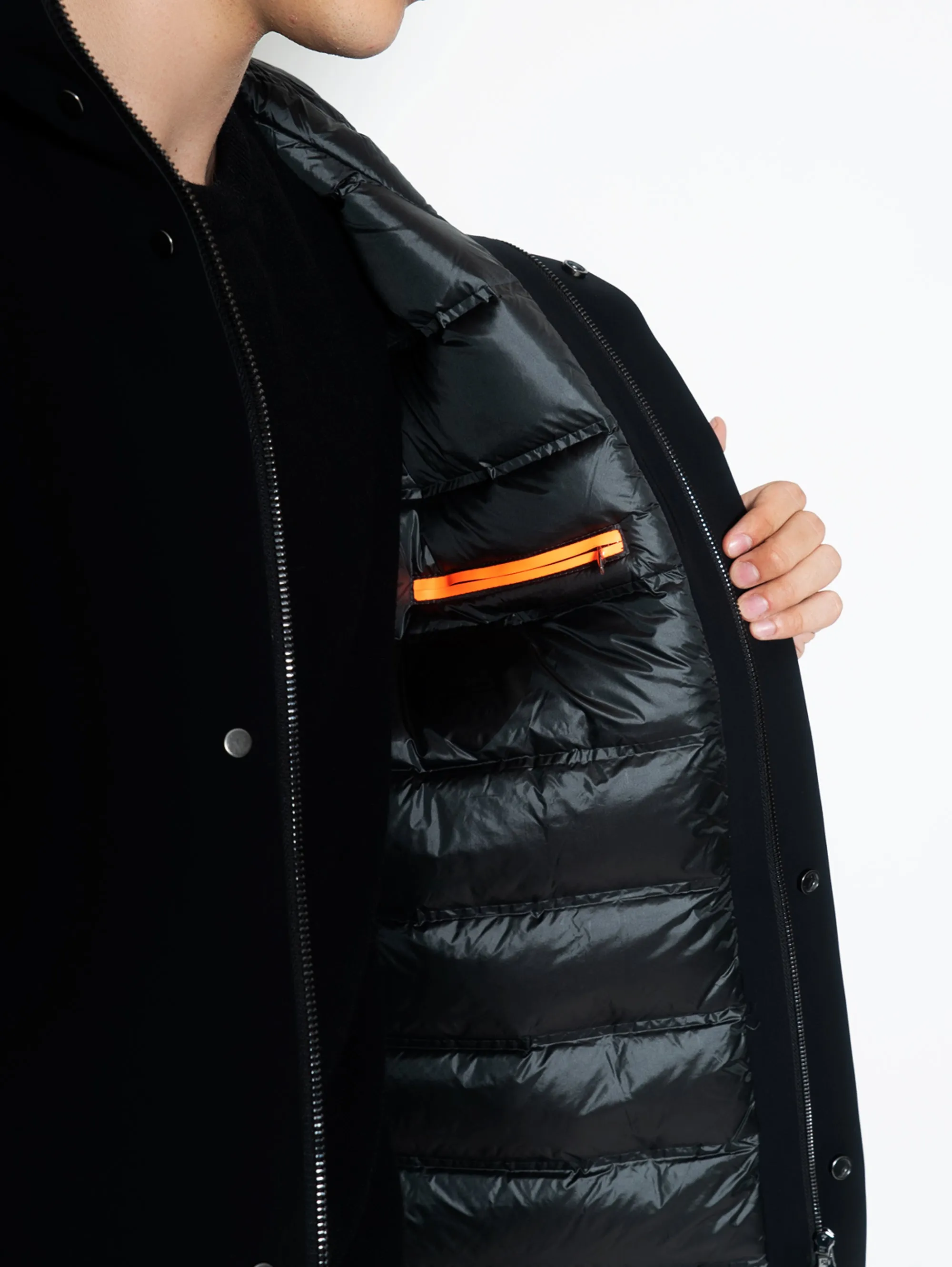 Parka Taglio Laser Down Under Nero