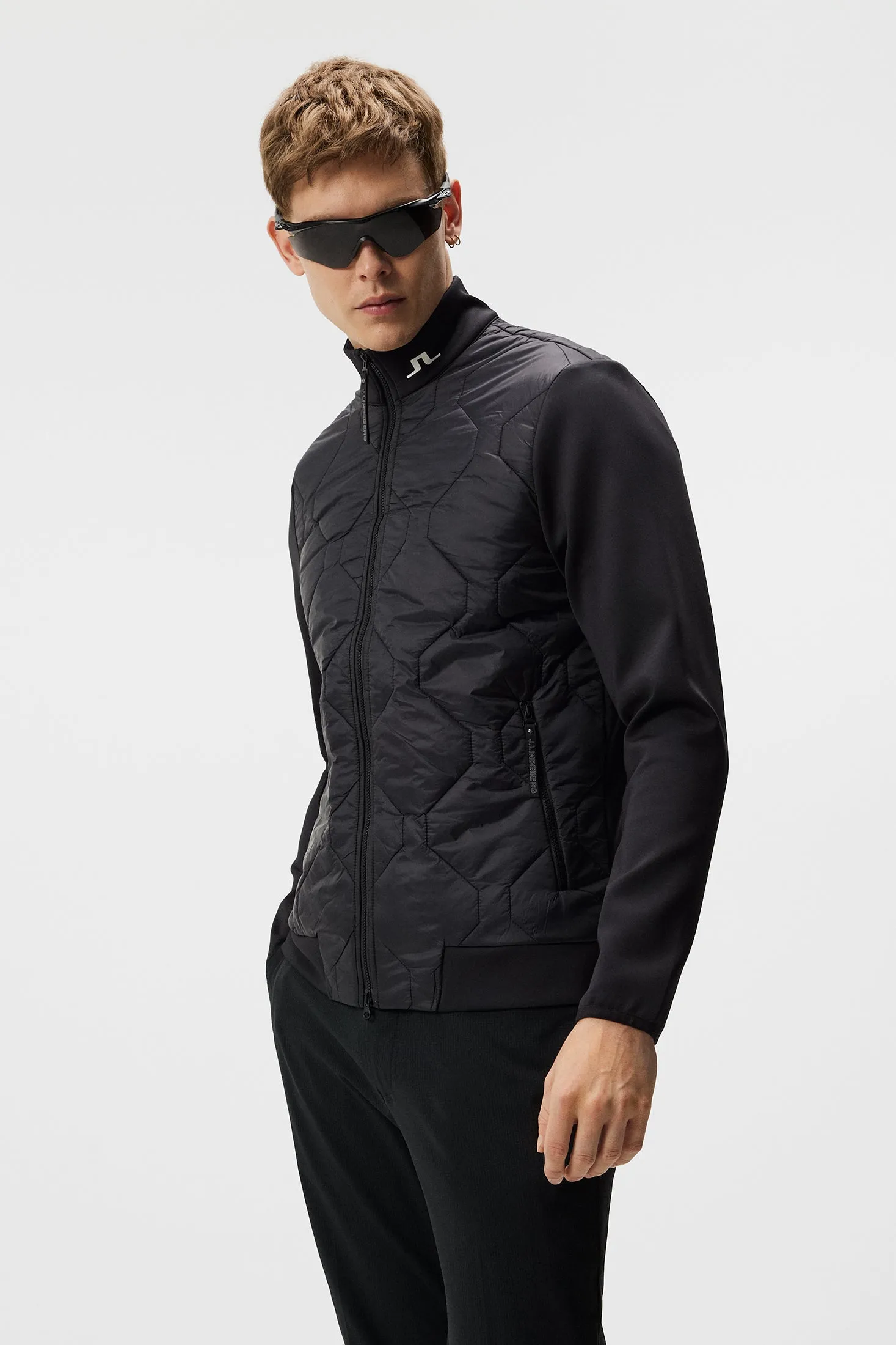 Quilt Hybrid Jacket / Black