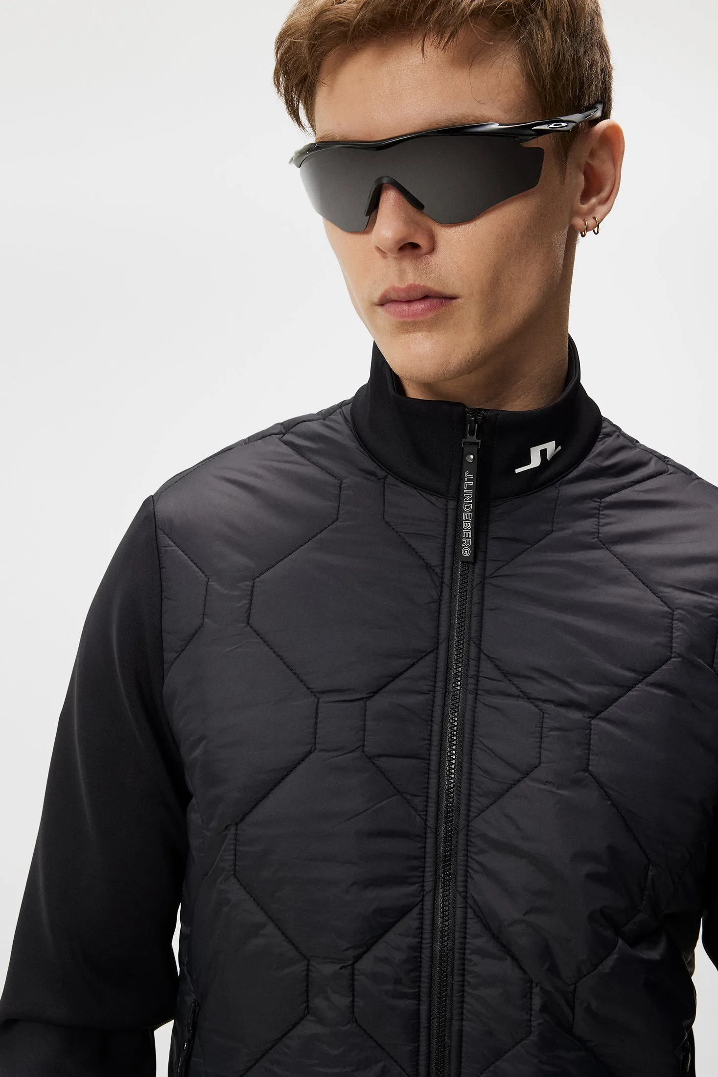 Quilt Hybrid Jacket / Black