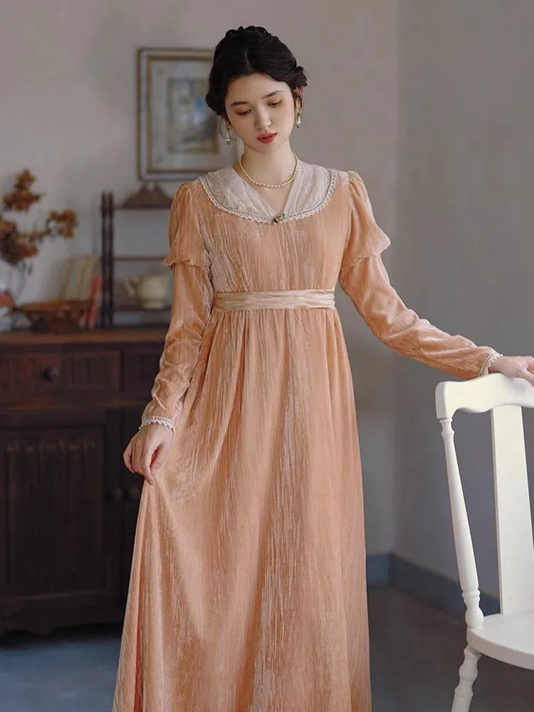 Regency Style Puff Sleeves Dress