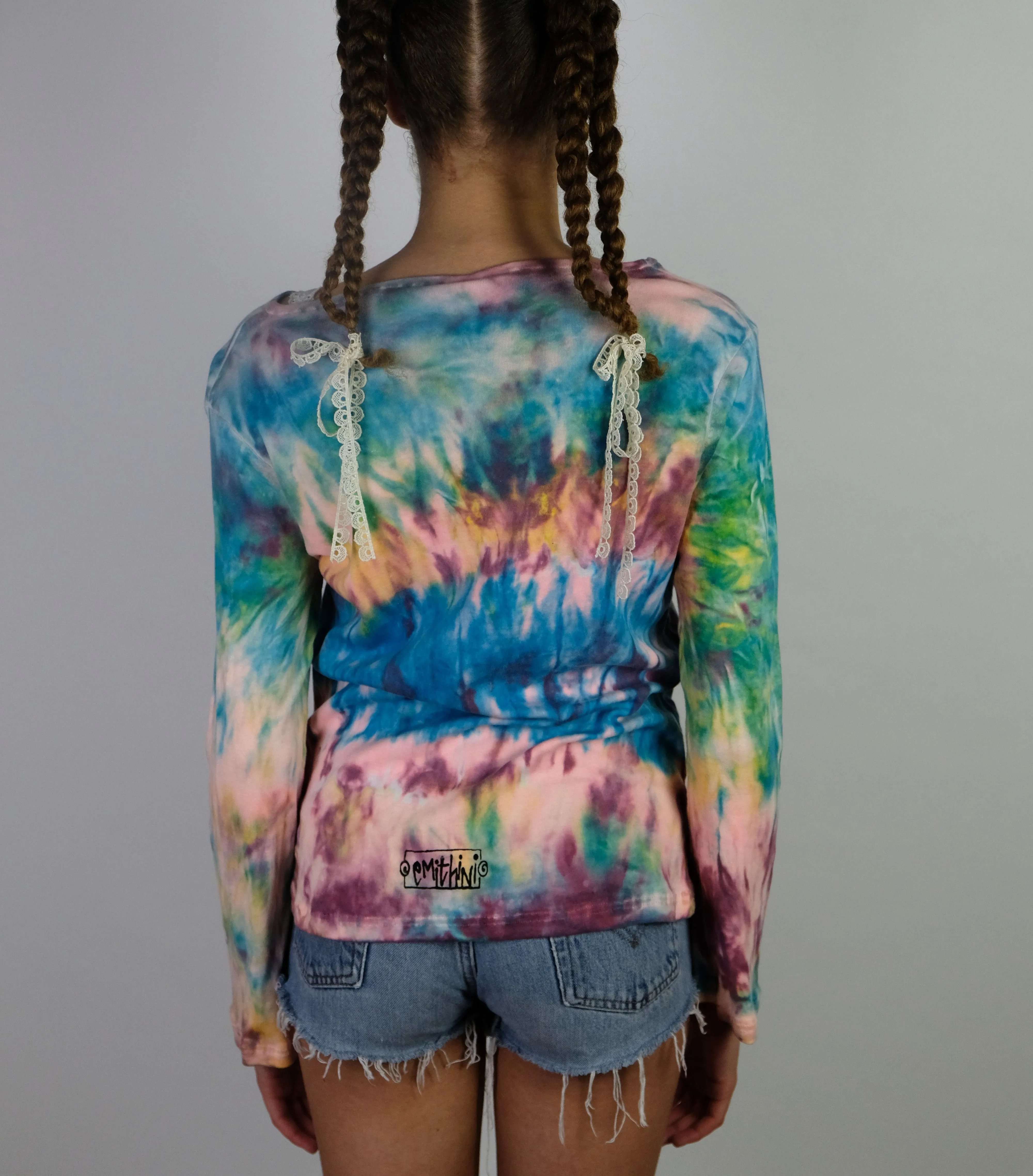 Reworked tie dye star top- 10-12