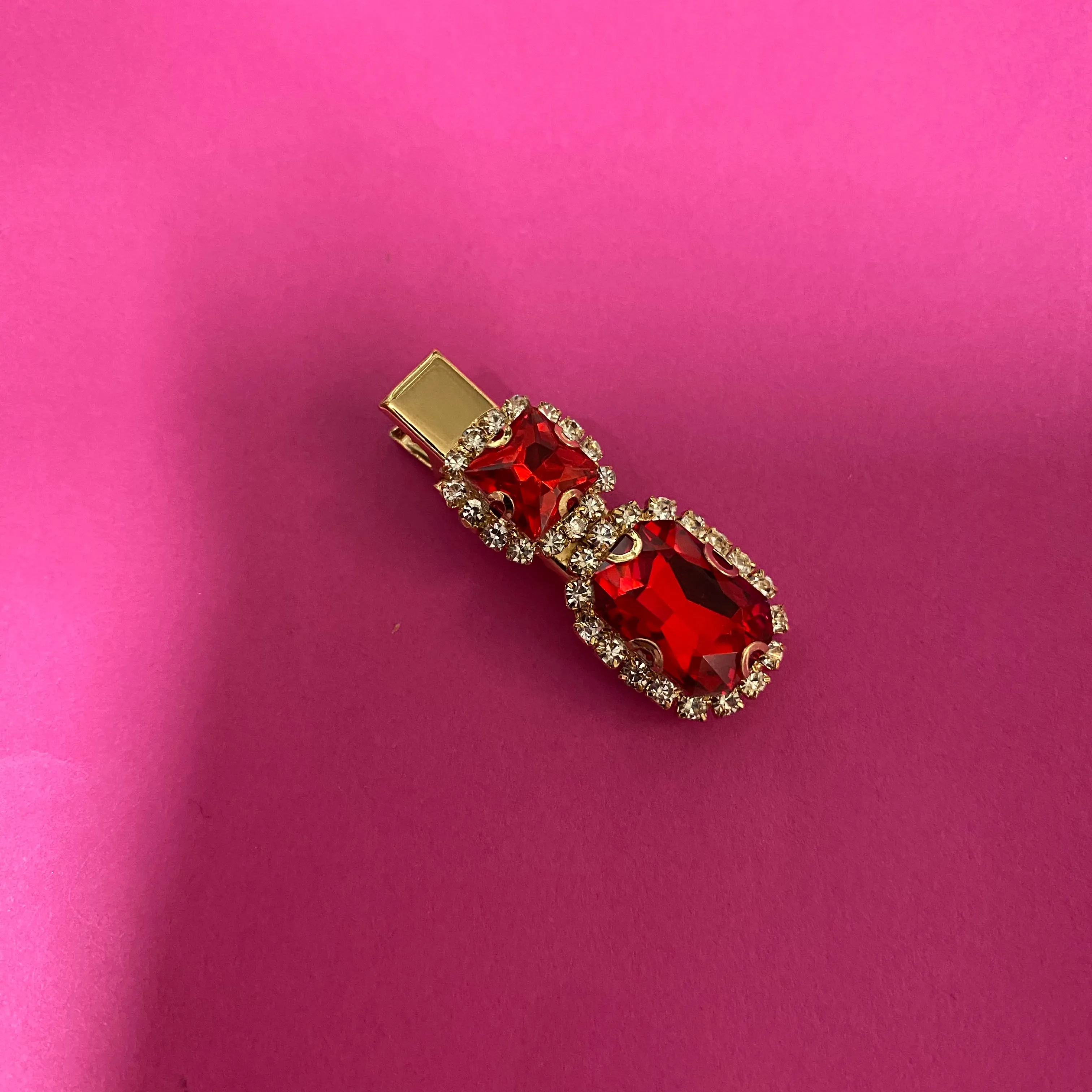 Small Hairclip - Red