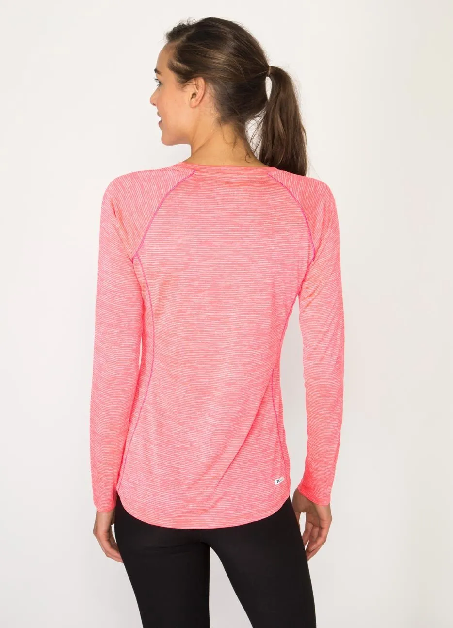 Stratus Long Sleeve Lightweight Crew Neck Base Layer Running Tee Shirt