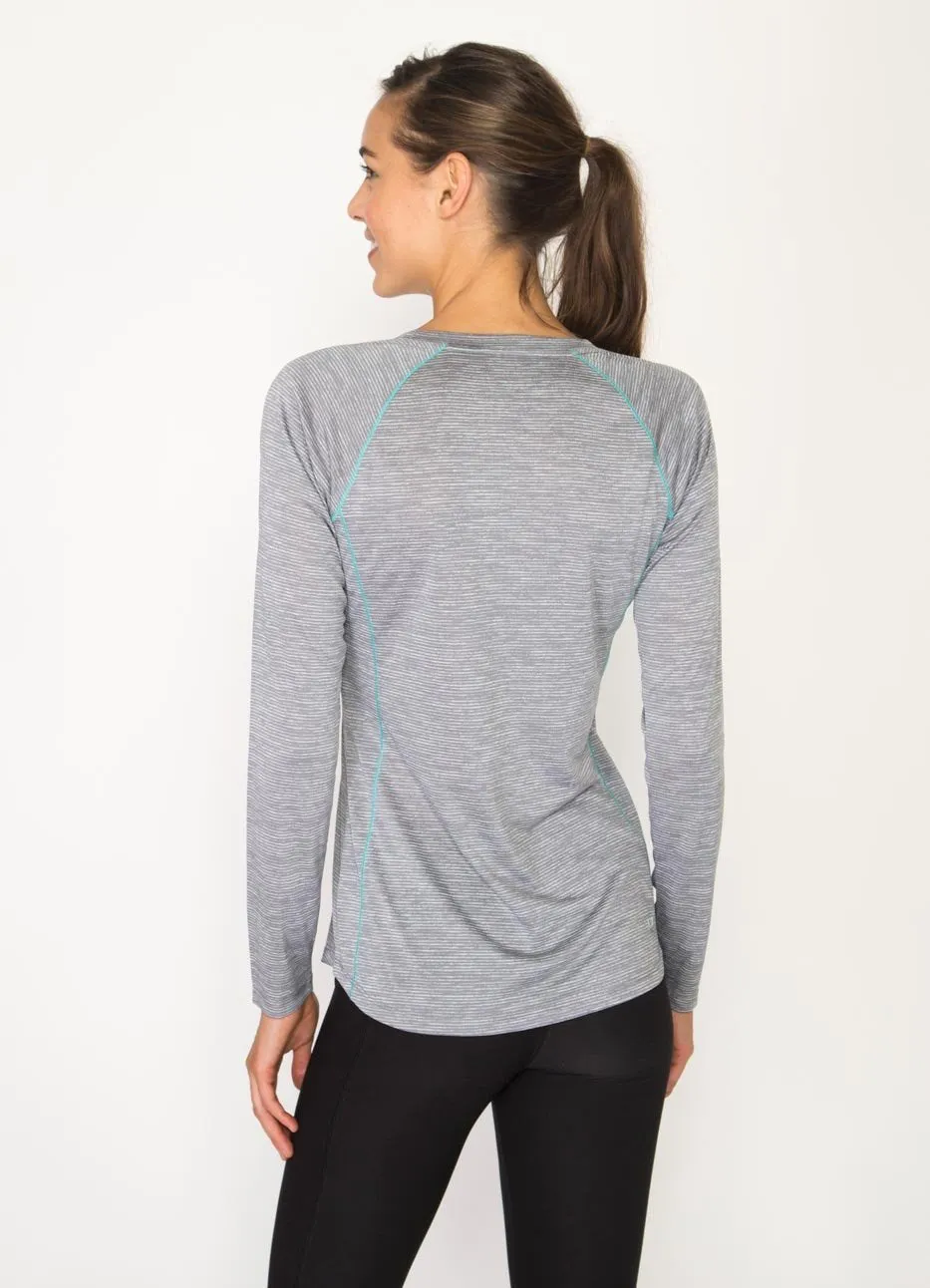 Stratus Long Sleeve Lightweight Crew Neck Base Layer Running Tee Shirt