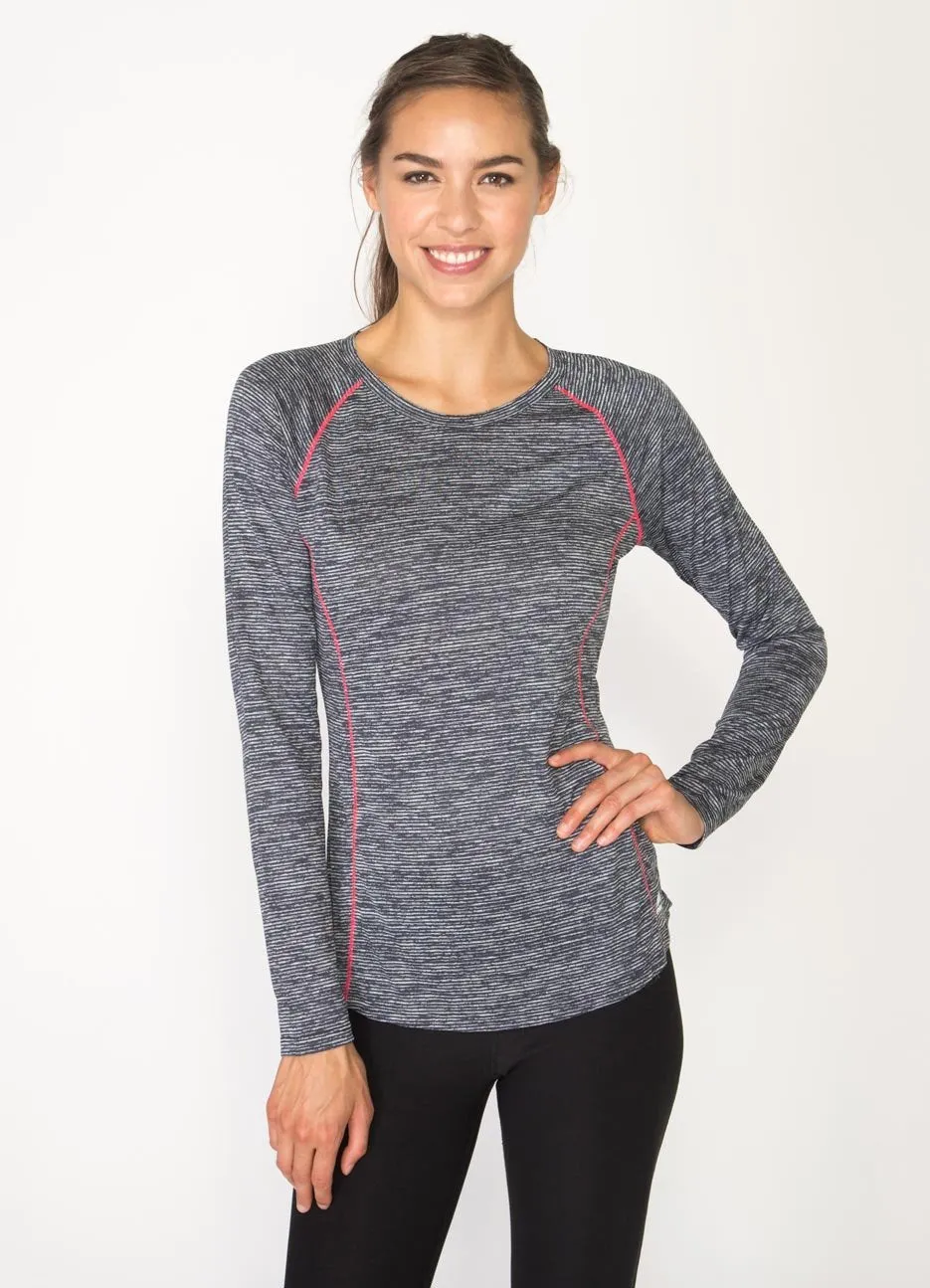 Stratus Long Sleeve Lightweight Crew Neck Base Layer Running Tee Shirt