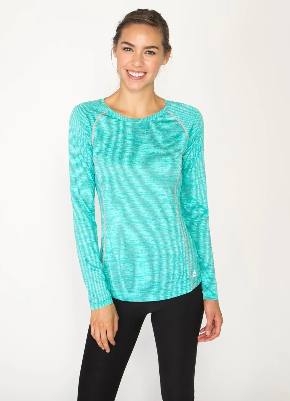 Stratus Long Sleeve Lightweight Crew Neck Base Layer Running Tee Shirt