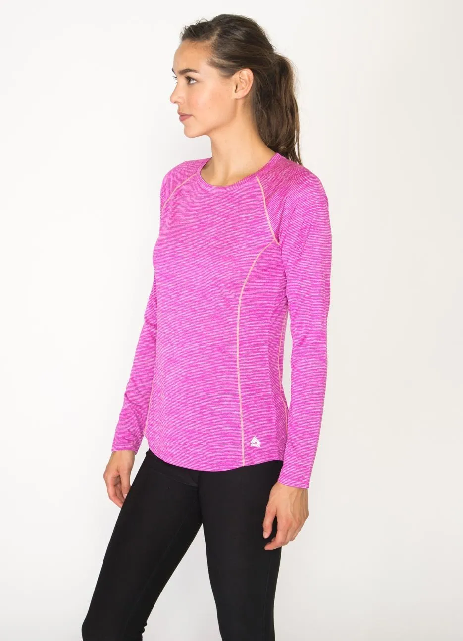 Stratus Long Sleeve Lightweight Crew Neck Base Layer Running Tee Shirt