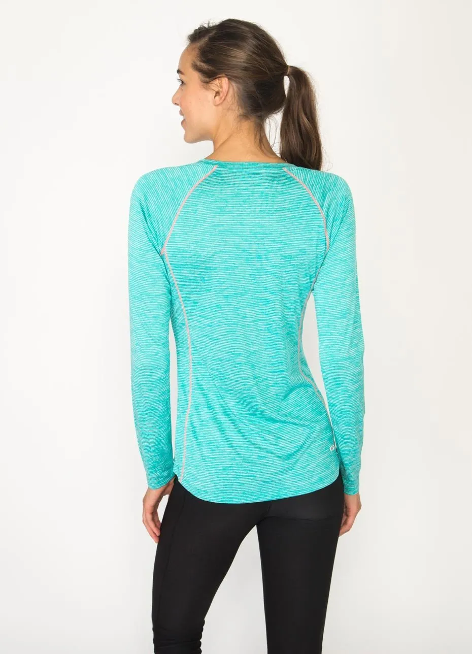 Stratus Long Sleeve Lightweight Crew Neck Base Layer Running Tee Shirt