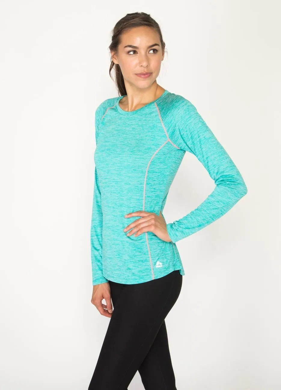 Stratus Long Sleeve Lightweight Crew Neck Base Layer Running Tee Shirt