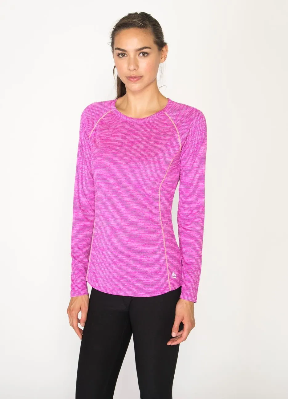 Stratus Long Sleeve Lightweight Crew Neck Base Layer Running Tee Shirt