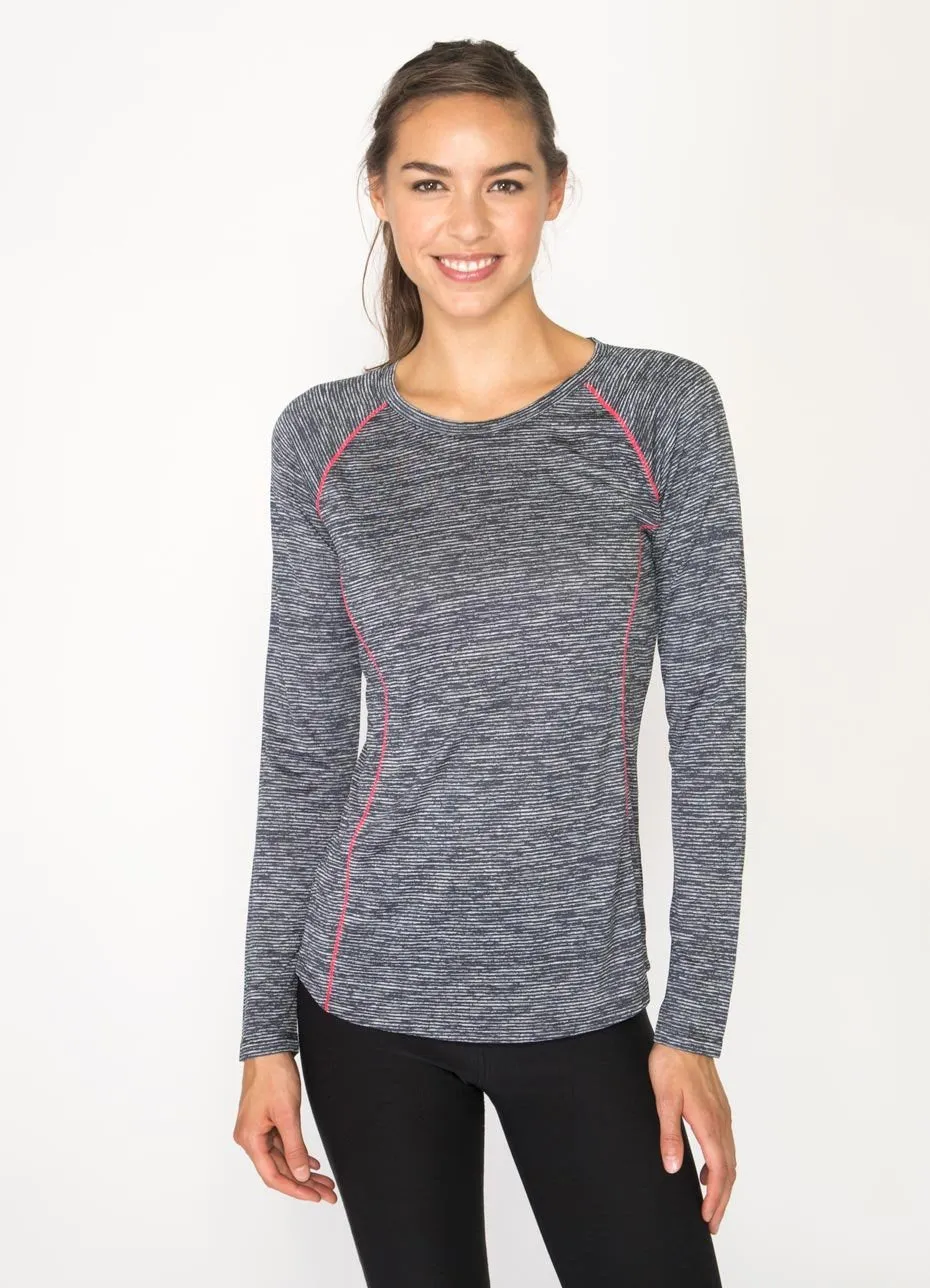 Stratus Long Sleeve Lightweight Crew Neck Base Layer Running Tee Shirt