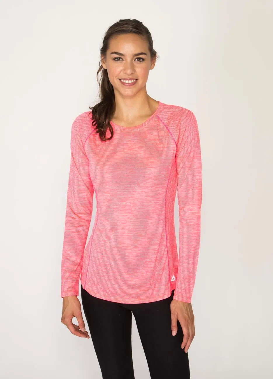 Stratus Long Sleeve Lightweight Crew Neck Base Layer Running Tee Shirt