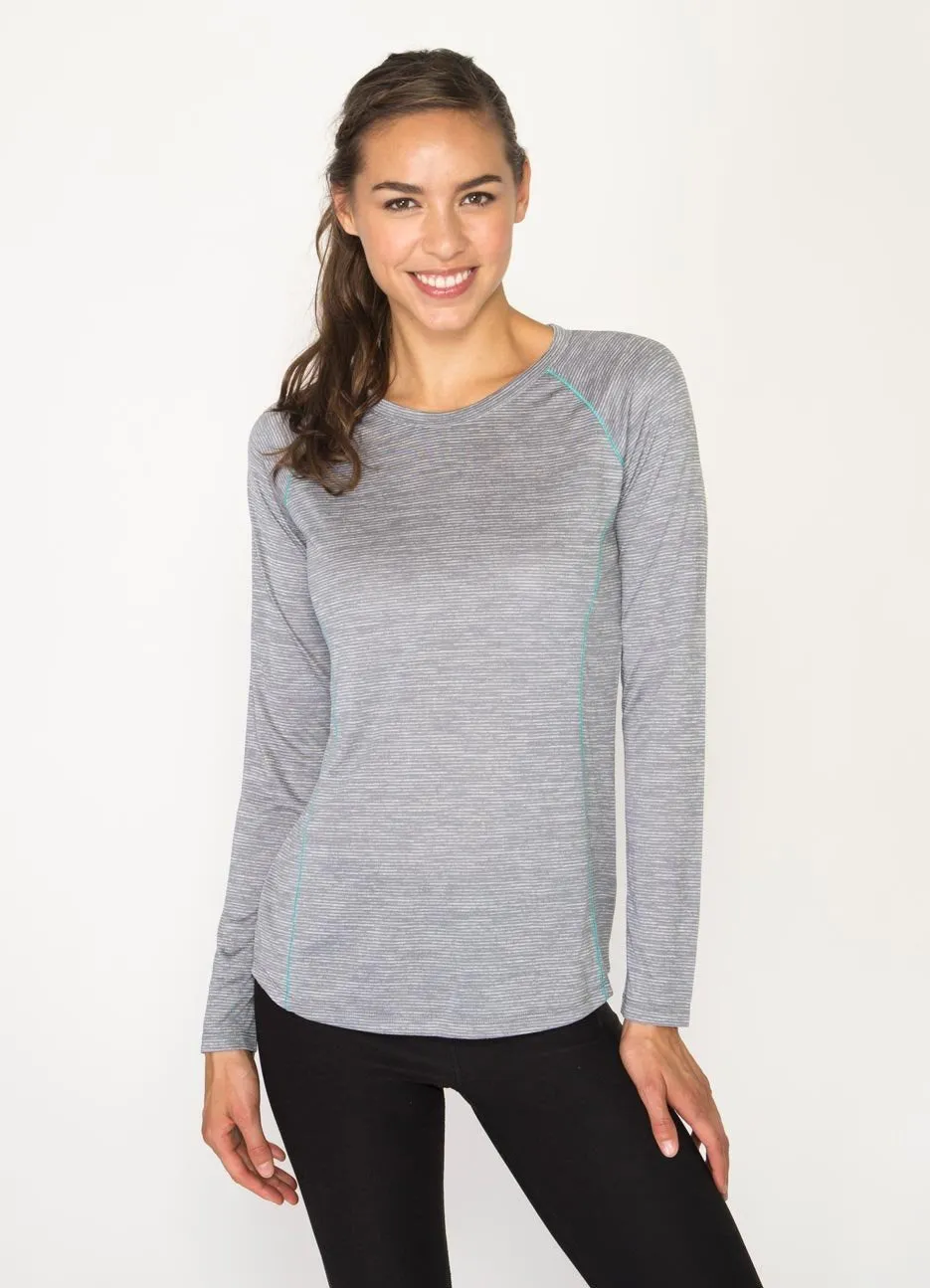 Stratus Long Sleeve Lightweight Crew Neck Base Layer Running Tee Shirt