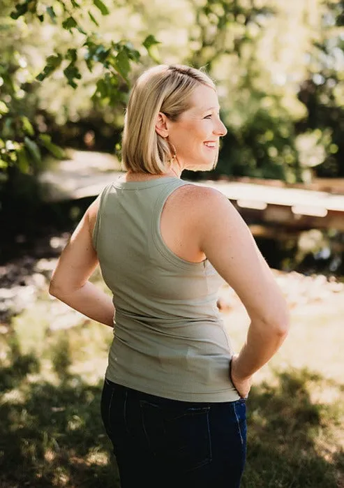 Stretchy Rib Knit Tank