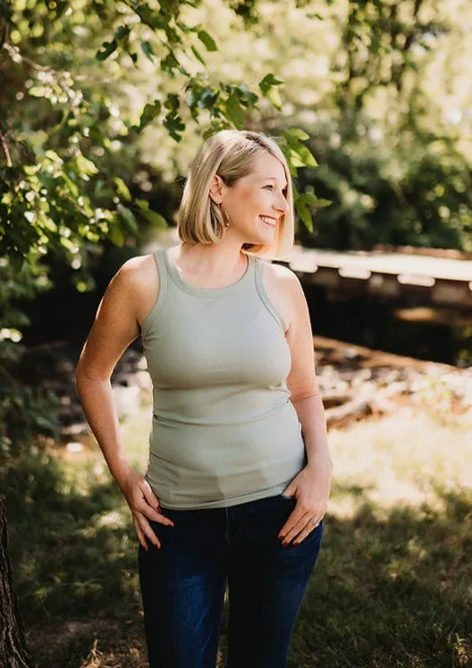 Stretchy Rib Knit Tank