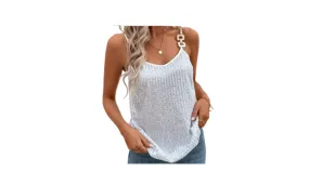 Stylish Halter Top With Sequins