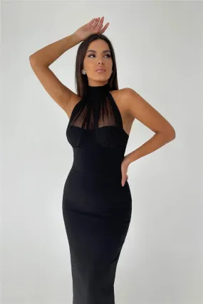 TastyHottie - Valery Black Sleeveless Maxi Dress