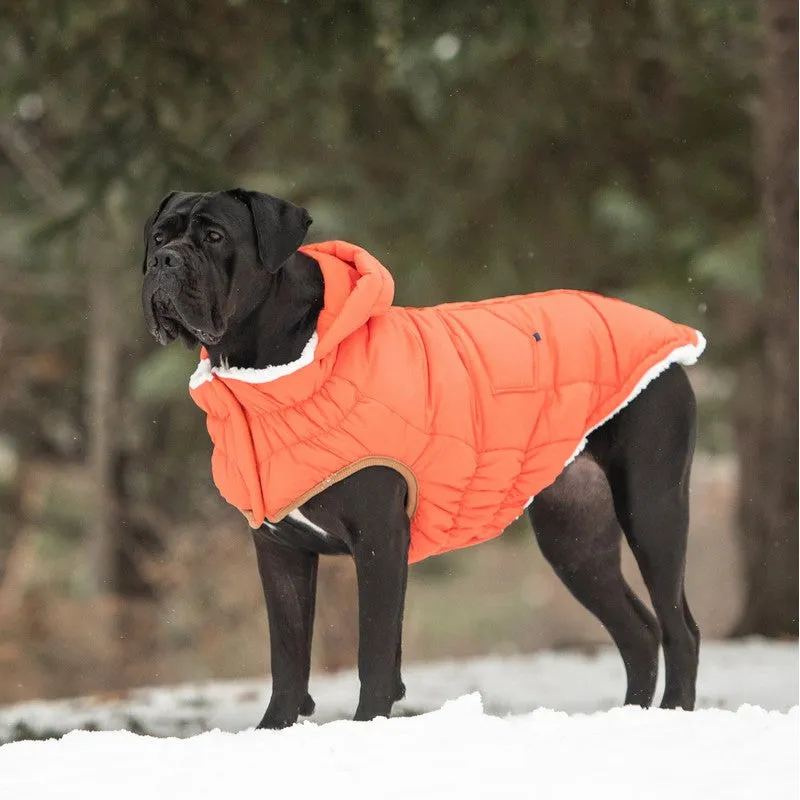 The Puff Parka - Orange: Cozy Warmth for Stylish Dogs