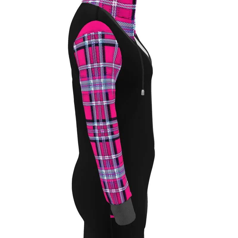 TRP Twisted Patterns 06: Digital Plaid 01-04A Designer Hoodie Dress