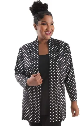 Vikki Vi Jersey Polka Dot Kimono Jacket