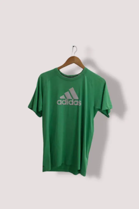 Vintage Adidas Clima365 essentials mens green XL tees