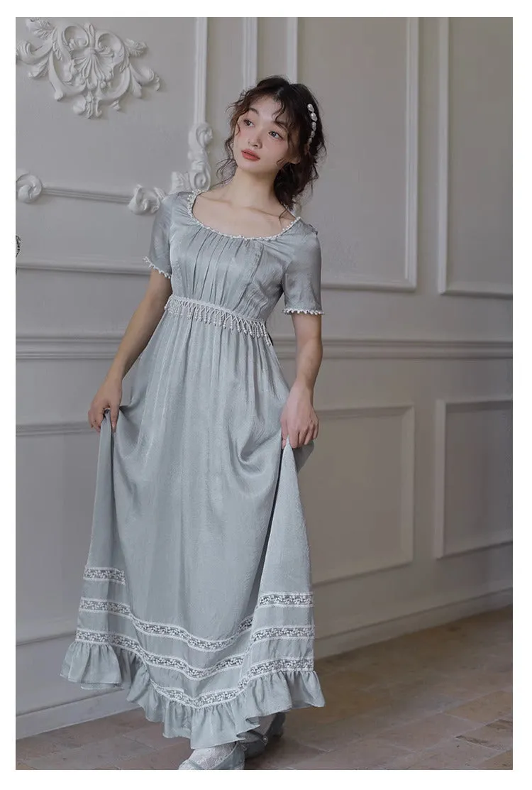 Vintage Regency Style Blue Dress