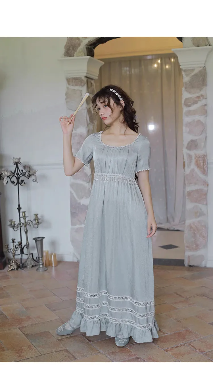 Vintage Regency Style Blue Dress