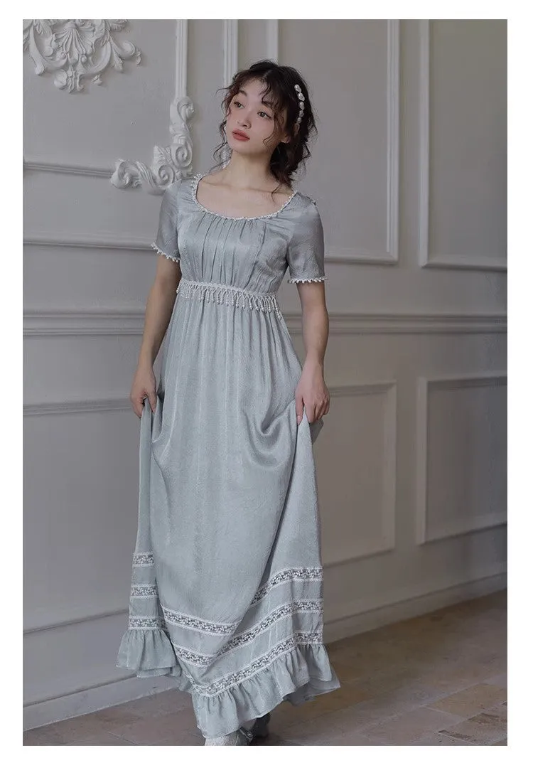 Vintage Regency Style Blue Dress