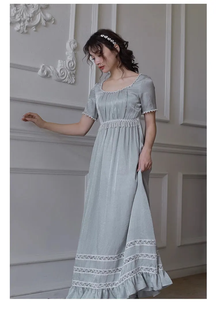 Vintage Regency Style Blue Dress