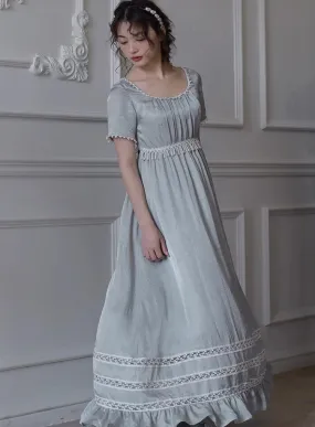 Vintage Regency Style Blue Dress