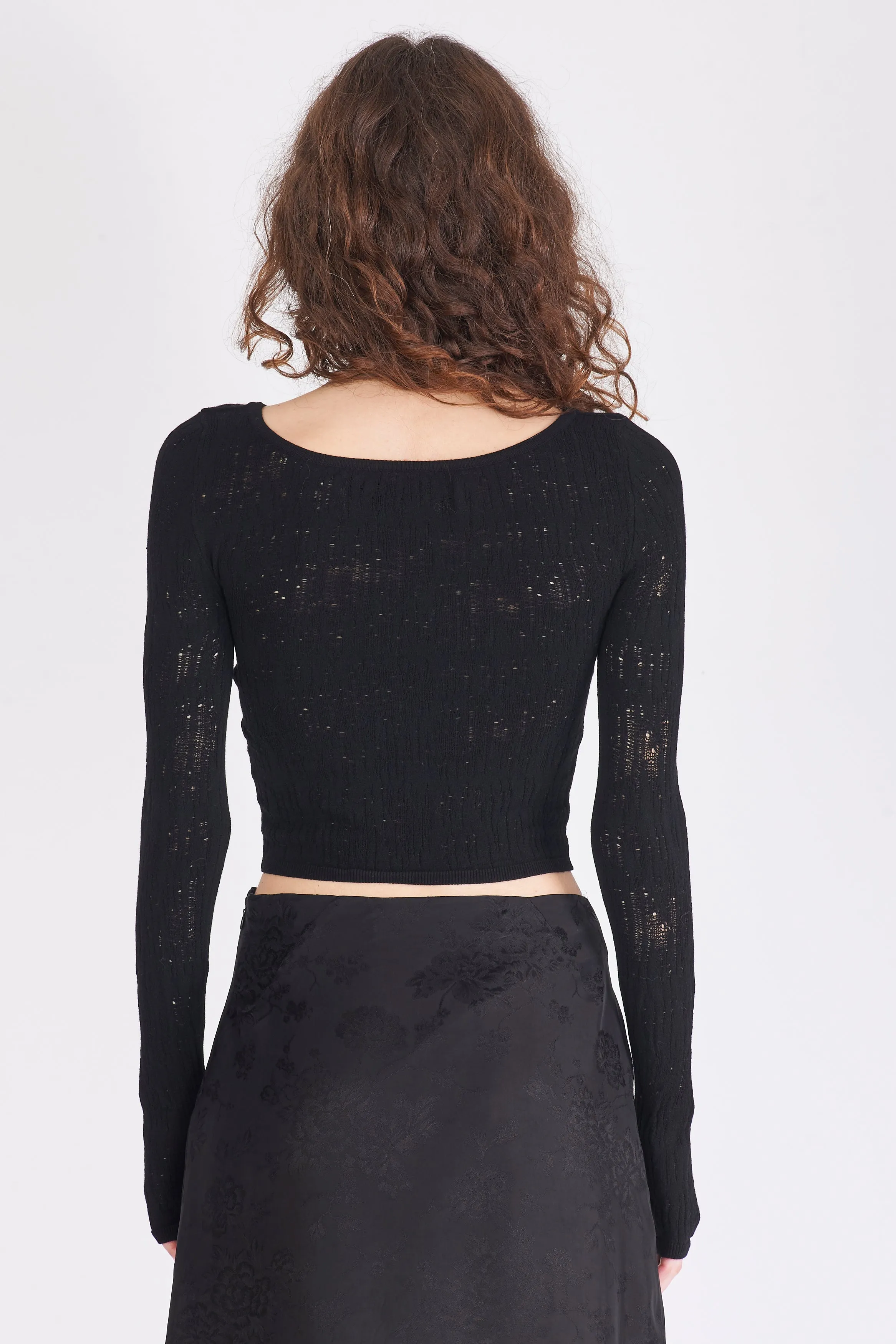 Viscose Knit Top - Black