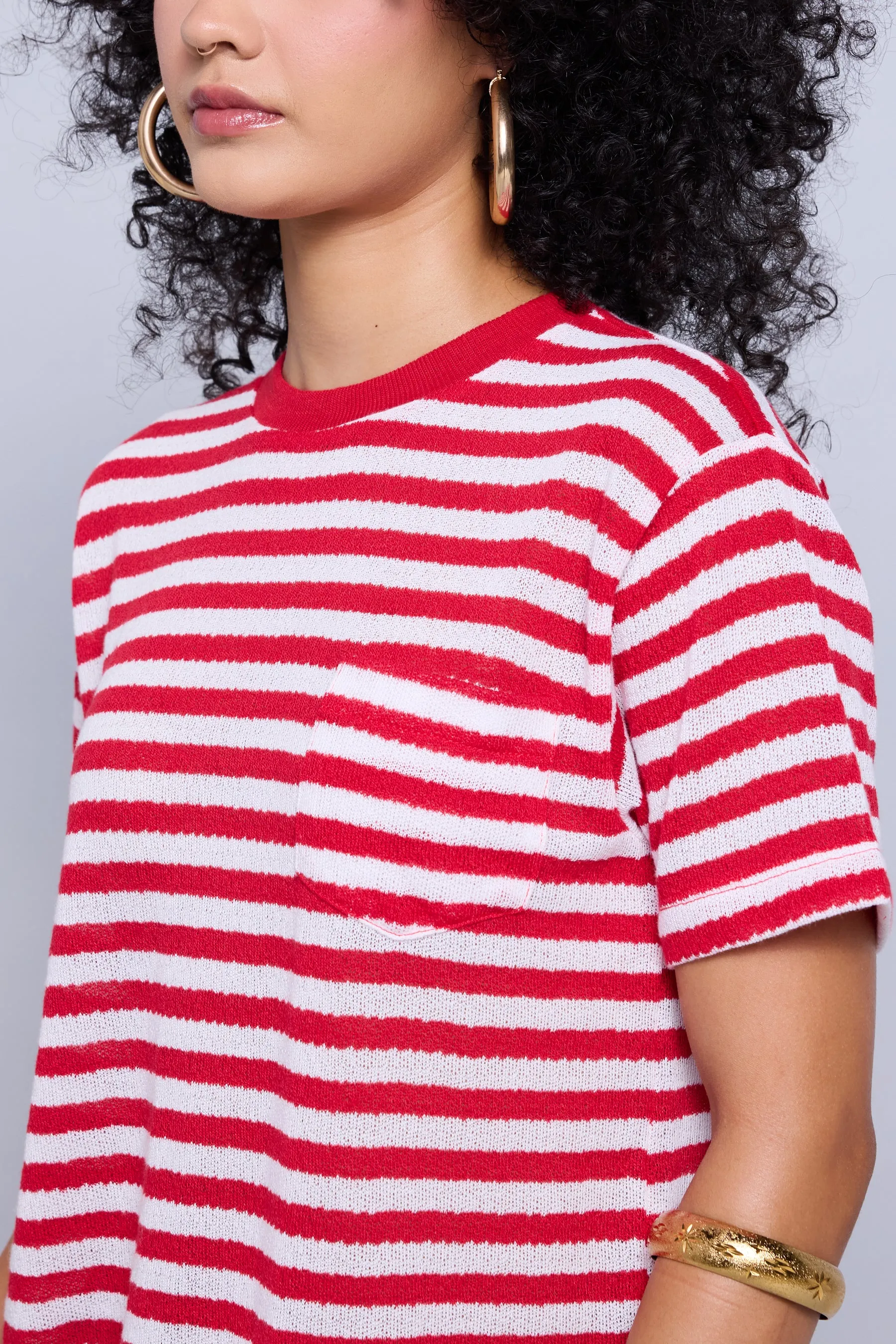 Warp Knit Pocket Tee