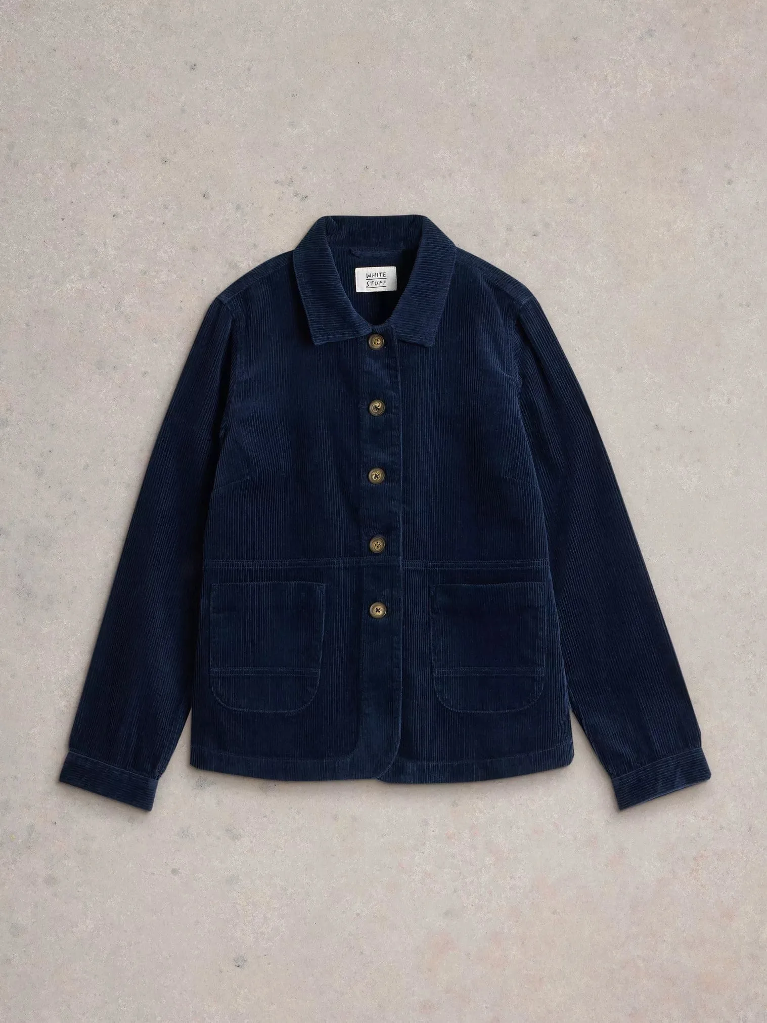 White Stuff Carrie Cord Jacket in Dark Navy