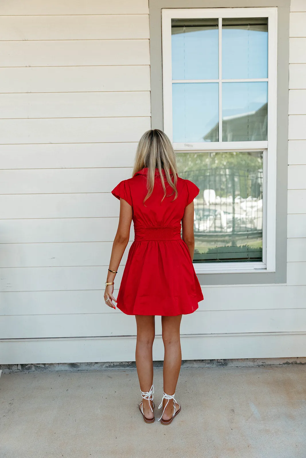 Whitley Mini Dress - Red