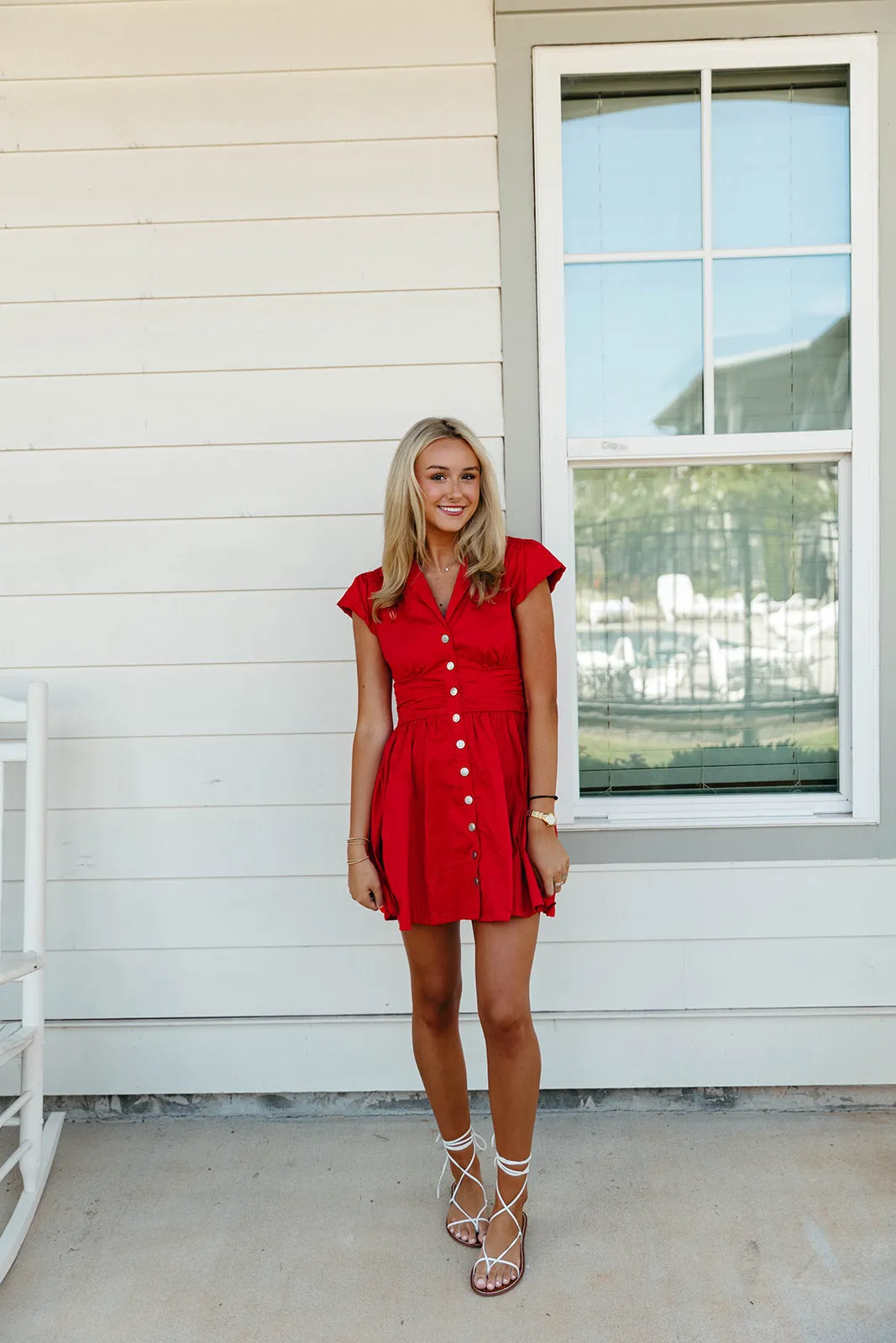 Whitley Mini Dress - Red