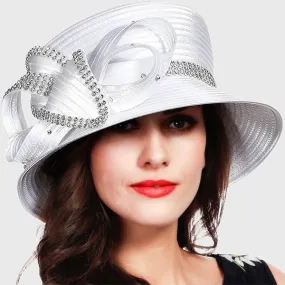 Women Satin Church Kentucky Derby Dress Hats SD707